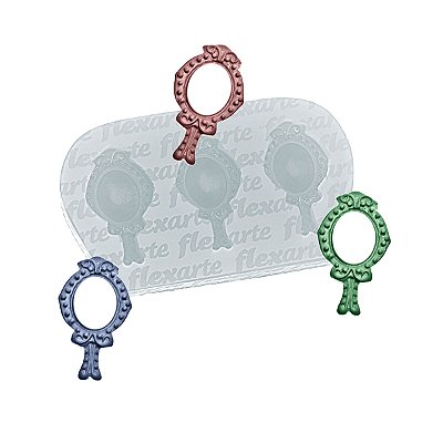 Molde de  Silicone 947 - Trio de Espelhos Pequenos