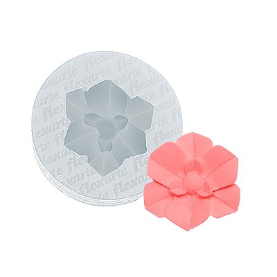 Molde de  Silicone 954 - Flor Média de Orquídea