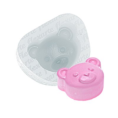 Molde de  Silicone 959 - Rosto de Urso Médio 3,5cm