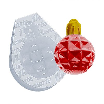 Molde de  Silicone 984 - Bolinha de Natal Cobogó 2,8cm