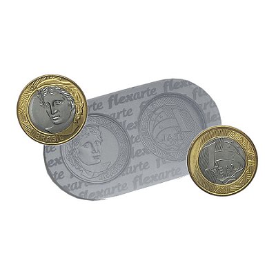 Molde De Silicone 001 - Moeda 1 Real F&v Fantasia - Diversos