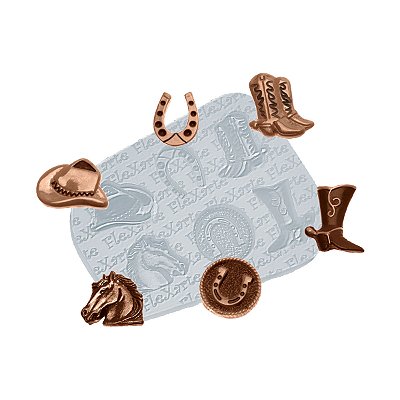 Molde de Silicone 1003 - Conj. Peq. Country - Flexarte