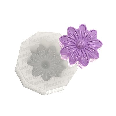 Molde de Silicone 1040 - Margarida - Flor de 9 Pétalas 3,8cm