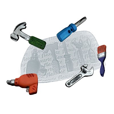 Molde De Silicone 168  Ferramenta Furadeira Martelo Diversos