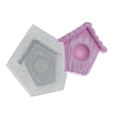 Molde De Silicone 177 - Casinha De Passarinho - Animais Pet