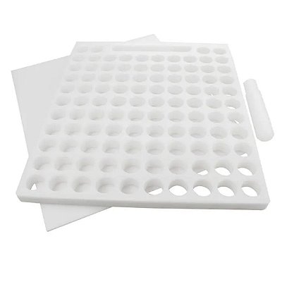 Placa Porcionadora - 104 furos - 10 gramas