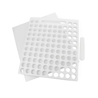 Placa Porcionadora De Doces E Brigadeiro - 2,0 X 30 X 35 Cm - (104 Furos - 13 Gramas)