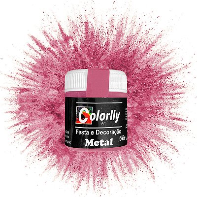 Pó para decoração - Metal Cobre 5g - Colorlly
