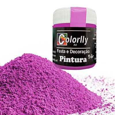 Pó para Decoração de Doces - Pintura Pink 5g - Colorlly