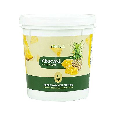 Preparado de Abacaxi com pedaços - Pote 1,1 kg - NeliSul