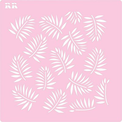 Stencil Biscoito Folhas 1