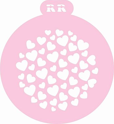 Stencil Bolo Redondo (Coração) 1