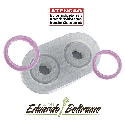 Molde De Silicone 069 - Par De Alianças.eb - Jóia - Flexarte