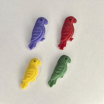 Molde de Silicone 1054 - Quarteto de Papagaios Maroto 2,7cm