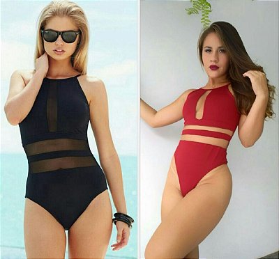 Body Com Tule Regata Decote Moda Feminina Suplex Lindo