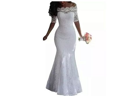 vestido de noiva sereia casamento civil religioso