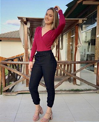 Calça jogger Feminina - Linda Confortável Lançamento