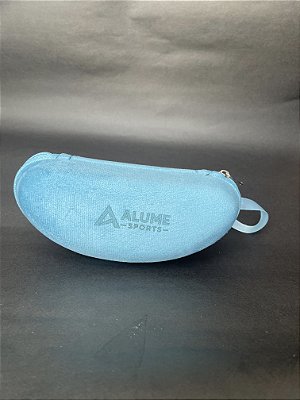 Porta óculos com ziper - Azul bebê | Alume