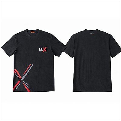 Camiseta Preta Maxi EM 100% Alg