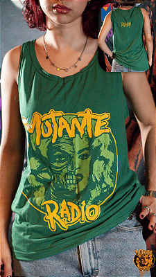 Camiseta Mutante Rádio - Regata Verde