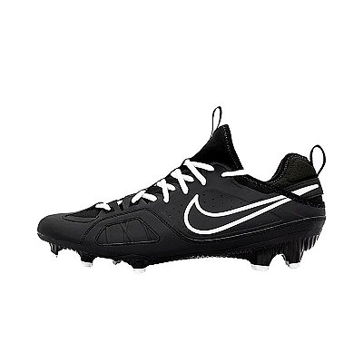 Chuteira de Futebol Americano Nike Huarache 9 Varsity Preta e Branca