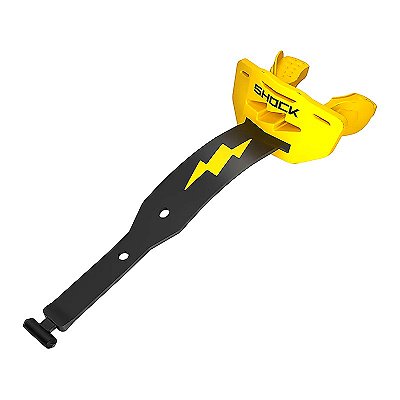 Protetor Bucal para Futebol Americano Shock Doctor Thunder Bolt Amarelo e Preto