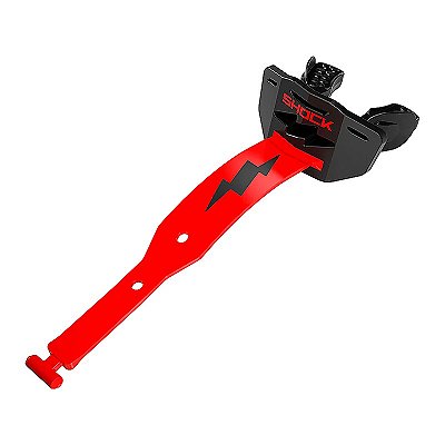 Protetor Bucal para Futebol Americano Shock Doctor Thunder Bolt Preto e Vermelho