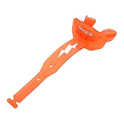 Protetor Bucal para Futebol Americano Shock Doctor Thunder Bolt Laranja