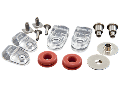 Quick Release para fixar Facemask de Capacetes Speed da Riddell - Modelo S-Bar Light - Kit Completo