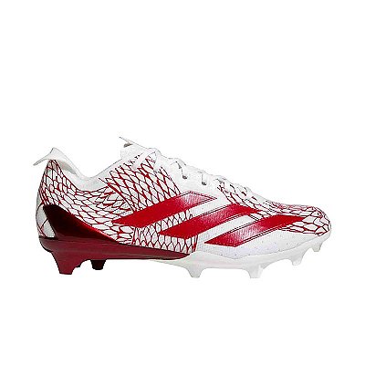 Chuteira de Futebol Americano Adidas Adizero Electric 2 Vermelho Metálico e Branco