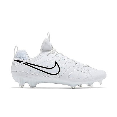 Chuteira de Futebol Americano Nike Huarache 9 Varsity Branca e Preta