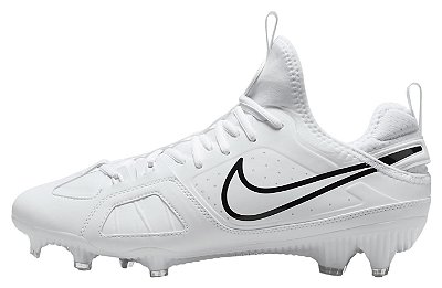 Chuteira de Futebol Americano Nike Huarache 9 Varsity Branca e Preta