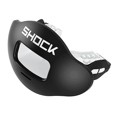 Protetor Bucal Para Futebol Americano Shock Doctor Max AirFlow Preto
