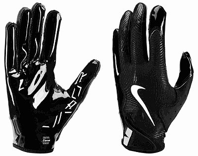 Luva de Futebol Americano para Recebedores Nike Vapor Jet 8.0 Preta e Branca