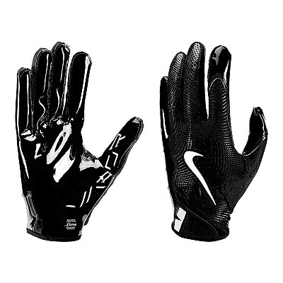 Luva de Futebol Americano para Recebedores Nike Vapor Jet 8.0 Preta e Branca