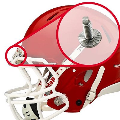 Parafuso Para Fixar Facemask em Capacete De Futebol Americano - Por Unidade