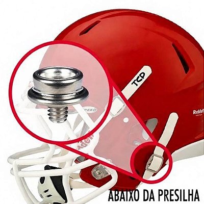 Parafuso Para Fixar Chin Strap em Capacete de Futebol Americano - Por Unidade