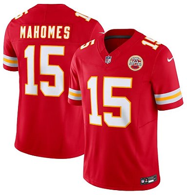 Camisa NFL Kansas City Chiefs - Mahomes - Vermelha - F.U.S.E. Limited - Masculina Adulto e Infantil