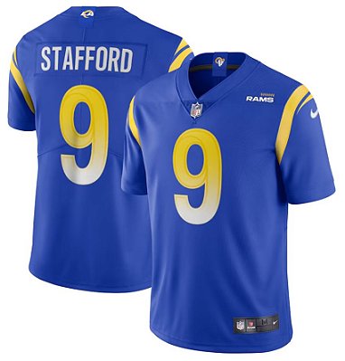 Camisa NFL Los Angeles Rams - Stafford - Azul - Vapor Limited - Masculina Adulto e Infantil