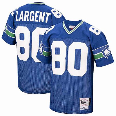 Camisa NFL Seattle Seahawks - Largent - Azul – Legacy Throwback - Masculina Adulto e Infantil
