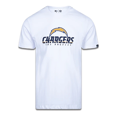Camiseta NFL Los Angeles Chargers Masculina Branca NFL New Era Big Logo