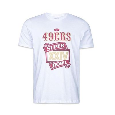 Camiseta NFL San Francisco 49ers Masculina Branca New Era Celebration