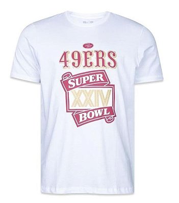 Camiseta San Francisco 49ers Masculina Branca NFL New Era Celebration