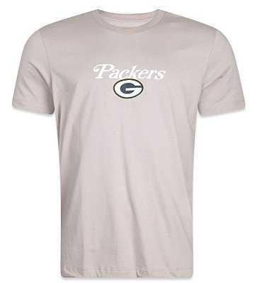 Camiseta Green Bay Packers Masculina Areia NFL New Era Brand