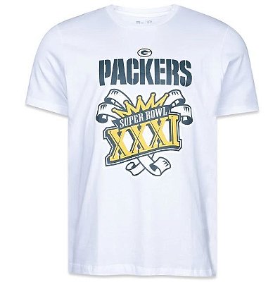 Camiseta NFL Green Bay Packers Masculina Branca New Era Celebration