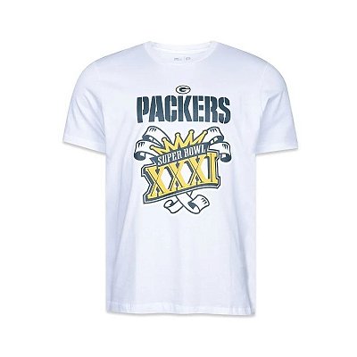 Camiseta NFL Green Bay Packers Masculina Branca New Era Celebration