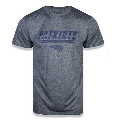 Camiseta NFL New England Patriots Masculina Cinza New Era Brand