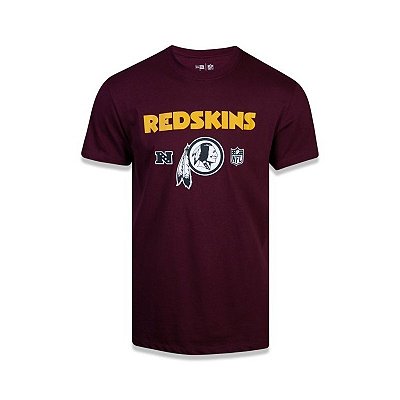 Camiseta NFL Washington Redskins Masculina Vinho New Era Brand
