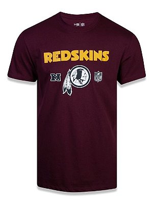 Camiseta NFL Washington Redskins Masculina Vinho New Era Brand