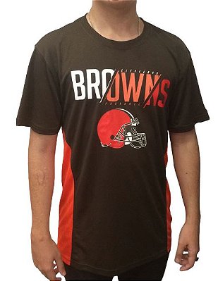Camiseta NFL Cleveland Browns Masculina Marrom New Era Brand